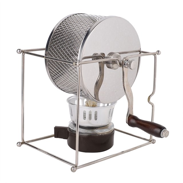 VIFERR Machine à Grains de café 1 Pce Mini Machine à Torréfacteur Manuelle pour Grains de café Bricolage Rouleau en Acier Inoxydable avec poignée