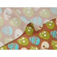 thumbnail image 5 of oneOone Velvet Rust Brown Fabric Skull Sewing Craft Projects Fabric Prints By Yard 58 Inch Wide, 5 of 5