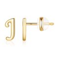 thumbnail image 2 of Boucles d'Oreilles Alphabet en Or 26 avec Finition Plaquée Or pour Femmes, 2 of 9