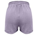 thumbnail image 5 of Timegard Womens Lounge Shorts Cotton Linen Elastic Waisted Drawstring Summer Loose Shorts with Pockets, 5 of 5
