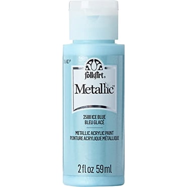 Folkart Métallique peinture acrylique bleu glacier, 59 ml