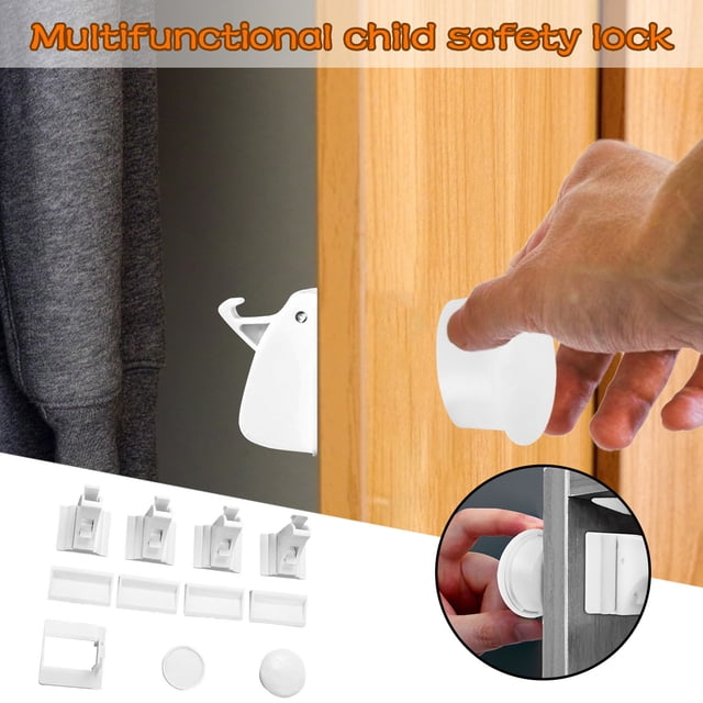 Yhmxh Kitchen Gadgets Kitchen Essentials Magnetic Lock Multifunctional Lock Drawer Lock Cabinet Door Lock Kitchen Aid Attachments Kitchen Accessories for Home Kitchen Camping