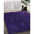 thumbnail image 3 of Ahgly Company Tapis d'Intérieur Lavable en Machine Carré Transitionnel Violet Améthyste Violet, 7 Pieds Carré, 3 of 7