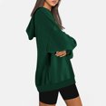 thumbnail image 4 of Oversized Hoodies for Women Sweatshirts Long Sleeve Pullover Fall Winter Solid Color Tops, 4 of 7