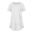 thumbnail image 3 of asjyhkr Womens Summer T-Shirts Crew Neck Loose Fitting Solid Color Stretch Basic Tees Going out Tops, 3 of 3