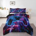 thumbnail image 1 of Erosebridal Video Game Bedding Twin Comforter Set,Gradient Geometric Down Comforter,Gamepads Bedroom Decor,Reversible,Lightweight,2 Piece, 1 of 7