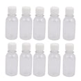 thumbnail image 1 of Unique Bargains 10 Pcs Bouteille en Plastique 100ml Transparente Bricolage Bouteille Ronde avec Couvercle Blanc, 1 of 3