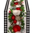 thumbnail image 1 of Boovnll Christmas Table Runner, 13x72" Linen Table Runner Winter Xmas Holiday Kitchen Table Decor for Christmas Dinner Table Party Decor, Christmas Decorations, 1 of 1