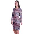 thumbnail image 4 of Moomaya Womens Full Sleeve Printed Midi Length Printed Bodycon Dress, 4 of 6