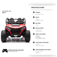 thumbnail image 2 of Kids VIP 24 V Power MX 2 Places Buggy pour Enfants 4X4 à Chevaucher avec Roues en Caoutchouc et Télécommande, 2 of 10