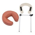 thumbnail image 2 of lionlar Table de Massage Berceau pour le Visage avec Coussin d'Oreiller Support Support SPA Ajustable Rouge Brun, 2 of 9