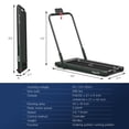 thumbnail image 3 of Superfit Tapis Roulant 2,25 Hp 2 en 1 Pliant sous le Bureau avec Télécommande Application, 3 of 9