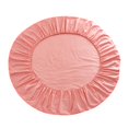 thumbnail image 1 of GROWTH TANK Solid Color Cotton Round Bed Fitted Sheet Bed Cover Grapefruit Pink, 1 of 9
