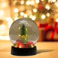thumbnail image 1 of Christmas Decor Desktop Ornament Christmas Globe With LED Lights Globe Decor With Santa Christmas Tree & Festive Scenes For Holiday Home Decor Desktop dress up, 1 of 7