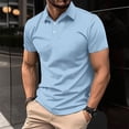 thumbnail image 2 of cfhntfmh Mens Muscle Shirts Short Sleeve Slim Fit Golf Casual Collared Tops Solid Color Workout T Shirts for Summer, 2 of 6