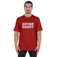 thumbnail image 1 of Inkmeso Men's Graphic Printed "First Time Daddy" Short Sleeve Tee Shirt Jersey Shirt For Dad, 1 of 7