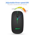 thumbnail image 5 of Wireless Bluetooth Mouse, Rechargeable USB Optical Mouse, LED Slim Mode 2.4G Wireless Mouse for Laptop, PC, Mac OS, Android, Windows, 5 of 5