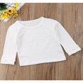 thumbnail image 3 of Baby Girl Long Sleeve T-shirt Crew Neck Cotton Ruffle Tops, 3 of 5