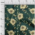 thumbnail image 2 of oneOone Rayon Dark Green Fabric Floral Sewing Craft Projects Fabric Prints By Yard 56 Inch Wide, 2 of 4