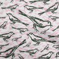 thumbnail image 1 of oneOone Rayon Dark Green Fabric Bird Sewing Material Print Fabric By The Yard 56 Inch Wide, 1 of 4