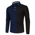 thumbnail image 3 of WEAIXIMIUNG Christmas Men 2025 Spring/summer Relaxed Sports Large Size Color Matching Lapel Shirt, 3 of 9