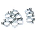thumbnail image 1 of 10Pcs Mini Fuel Style Hose Clamps Adjustable Hose Clip Ø 17 - 19mm, 1 of 8