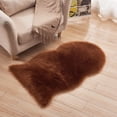 thumbnail image 3 of Binwennn Soft Blanket Throw Rugs Sweater Blanket Rug Beige Area Rugs Sheepskin Rug Fuzzy Soft Ft Rugs Machine Washable Shag Rug Nursery Throw Rugs For Bed Living Kids Room, 3 of 3