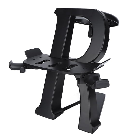 VR Headset Stand, VR Headset Display Holder Compatible with a Stable Base for Vive for Rift S for 2 Black