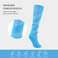 thumbnail image 3 of 6 Paires de Bas de Compression pour Femmes Hommes Circulation 20-30 mmHg Bas de Compression pour Course Infirmière Enflure Voyage Vol, 3 of 6