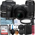 thumbnail image 1 of Nikon Z30 Mirrorless Camera with NIKKOR 16-50mm + DX 50-250mm Zoom Lens + SanDisk 128GB Memory Card + Case + UV Filter + ZeeTech Accessory Bundle, 1 of 5