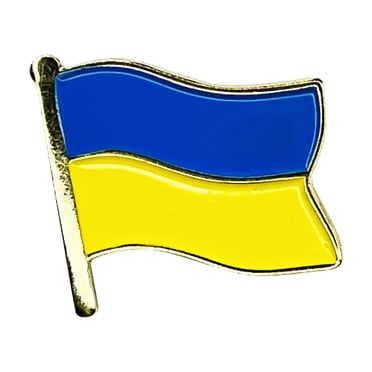 Ukraine National Flag Lapel Pin - Officially Licensed, Patriotic Enamel - 0.75"- Adult & Unisex