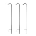 thumbnail image 1 of Ashman 92 Inch Shepherd's Hook Premium Metal Garden Plant Hanger, (3 Pack), 1 of 7