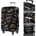thumbnail image 3 of Travel Luggage Cover Suitcase Protector Fits 18-32 Inch Luggage Wheel Covers Patterned Travel Related Items Flower Luggage Protector Elastic Luggage Anti-scratch Suitcase Cover L, 3 of 5
