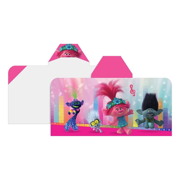Trolls "Sound Check" Hooded Towel Wrap