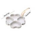 thumbnail image 3 of Fesfesfes Flat Bottom Non Stick Frying Pan for Breakfast Eggs Pancakes Omelette Mini Size Small Pan Even Heating Easy to Clean Stovetop Compatible Home Kitchen Cooking Tool, 3 of 5