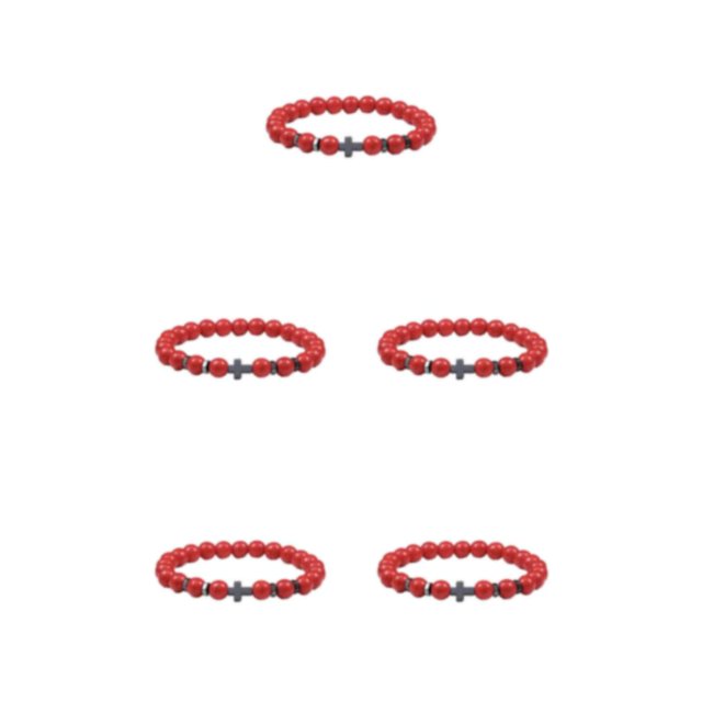 Redempat Fashionable And Comfortable To Wear Unisex Beaded Bracelets For Everyday Chic Korean pine 5Set