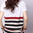 thumbnail image 5 of Ketyyh-chn99 Chandail à Col Rond pour Femme Gilet pour Femme Été Manches Courtes Tunique Décontractée Hauts Confortables Amples Col Rond Hauts Vin,TG, 5 of 5
