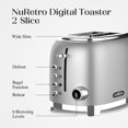 thumbnail image 2 of Salton NuRetro Digital 2 Slice Toaster, Metallic Silver Model ET2183SV, 2 of 8