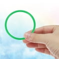 thumbnail image 3 of Uxcell Plastic Ring-Toss Rings for Bottles, Carnival Rings Plastic Hoops for Speed and Agility Practice Outdoor Party Favor Yellow/Green 4 inch, 3 of 7