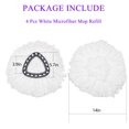 thumbnail image 3 of Spin Mop refill 4pcs White, 3 of 8
