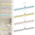 thumbnail image 1 of Multi Functional Drying Rack With 8 Clips For Drying Socks Bras Towels Underwear Scarves Hats Socks Suitable For Family Outdoor Travel Portable, 1 of 8