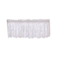 thumbnail image 1 of Rideau de Fenêtre Rideau Court Cantonnière de Cuisine Draperie Polyester Dentelle Motif de Fleurs Rideau de Balcon pour la Maison Beige, 1 of 7