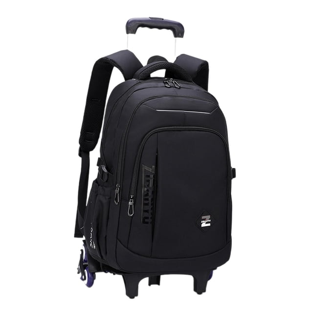 funtasica Sac à Dos à Roulettes Portable Bagage à Main pour Voyage d'Affaires d'Une Nuit Noir 6 Roues