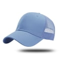 thumbnail image 2 of Aocisk Structured Trucker Baseball Cap Adjustable Six Panel Design Bulk Pack Snapback Hat Light Blue One Size, 2 of 3