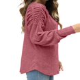 thumbnail image 3 of Stylish and Warm Women‘s Pullover with Ruched Detailing, 3 of 5