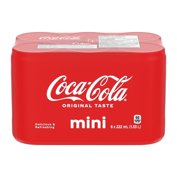 Coca-Cola Cannettes, 222 mL, 6 Pack