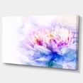 thumbnail image 2 of Blue Flower Watercolor - Floral Canvas Art print, 2 of 3