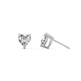 thumbnail image 2 of Heart Birthstone Stud Earrings, 2 of 4