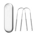 thumbnail image 1 of Tongue Scraper For Salon And Home, Ergonomic Design Flexible Yet Sturdy Non-synthetic Handles Anti-gagging Ridge Better Than Plastic For Improved Oral Health And Hygiene, 1 of 8
