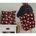 thumbnail image 5 of Soimoi Red Poly Georgette Fabric Text & Tacos Food Fabric Prints By Yard 42 Inch Wide, 5 of 5